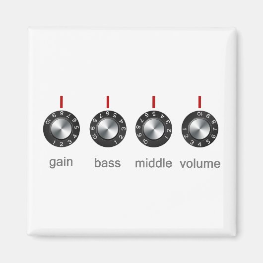 Guitar Amp Knobs Magnet (Vorne)