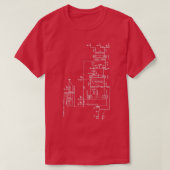 Guitar Amp Schematic T-Shirt (Design vorne)