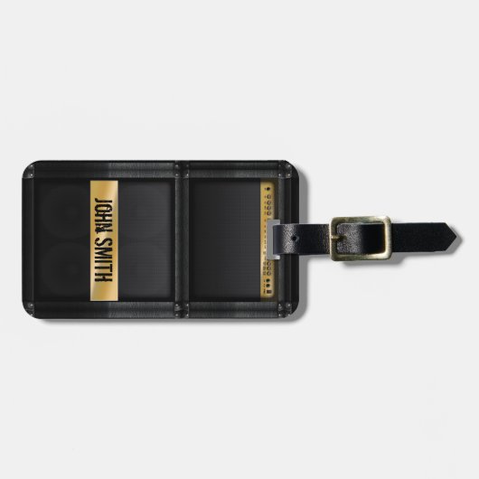 Guitar amp with custom name gepäckanhänger (Vorderseite horizontal)