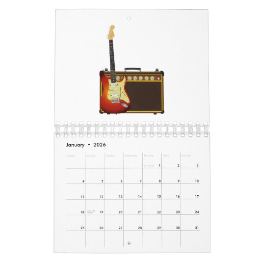 Guitar And Aplifier Kalender (Jan 2026)