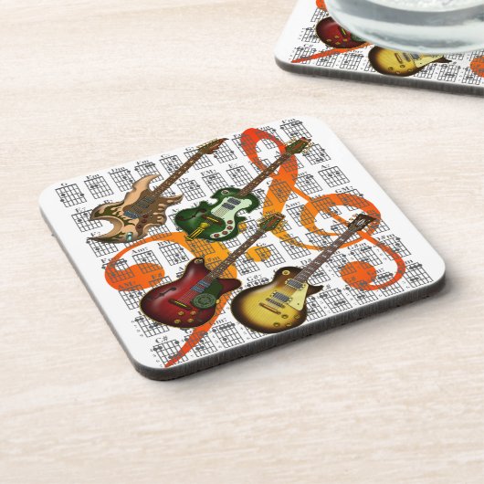 Guitar and Chord 07 Getränkeuntersetzer (Linke Seite)