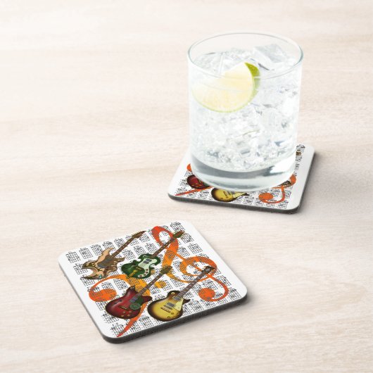 Guitar and Chord 07 Getränkeuntersetzer (Rechte Seite)