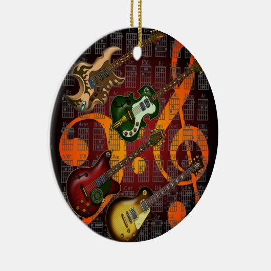 Guitar and Chord 07 Keramikornament (Rechts)