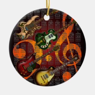 Guitar and Chord 07 Keramikornament
