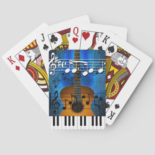 Guitar and Keyboard Music Spielkarten (Rückseite)