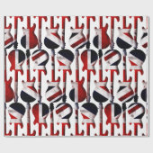 Guitar Art - Union Jack British England UK Flag Geschenkpapier (Flach)