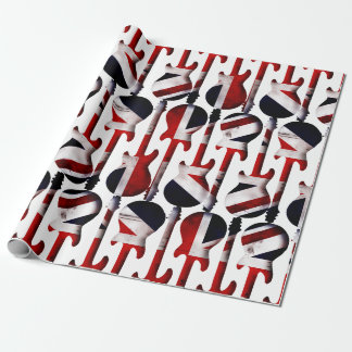 Guitar Art - Union Jack British England UK Flag Geschenkpapier