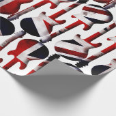 Guitar Art - Union Jack British England UK Flag Geschenkpapier (Ecke)