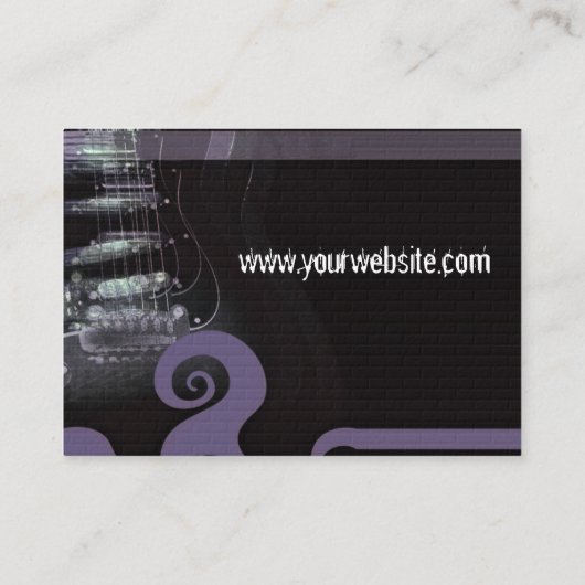 GUITAR artMUSiC Business Card Visitenkarte (Rückseite)