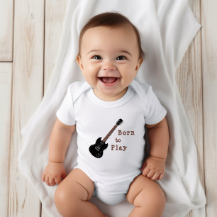 Guitar Baby Geboren Sprichwort spielen Strampler