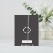 Guitar Birthday Card (Stehend Vorderseite)
