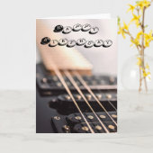 Guitar Birthday Card Karte (Gelbe Blume)