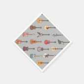 Guitar Birthday Party Serviette (Ecke)