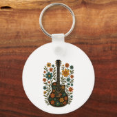 Guitar & Bloom Designs Schlüsselanhänger (Vorderseite)