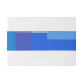 GUITAR BLUES Bar Bat Mitzvah Einladung Set Wrap Einladungsbanderole (Rückseitenbeispiel)