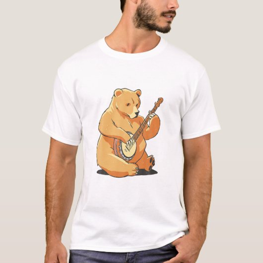 Guitar Brown Bear T-Shirt (Vorderseite)