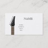 GUITAR BUSINESS CARD VISITENKARTE (Rückseite)