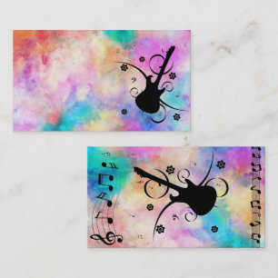 Guitar Business Card Visitenkarte
