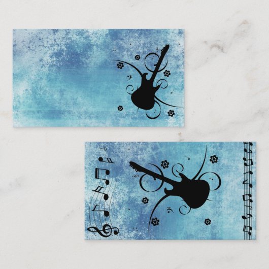 Guitar Business Card Visitenkarte (Vorne/Hinten)