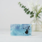 Guitar Business Card Visitenkarte (Stehend Vorderseite)