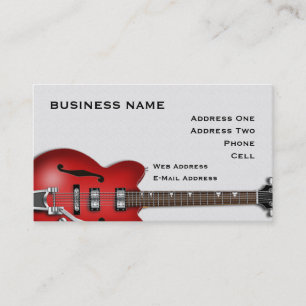 Guitar Business Card Visitenkarte