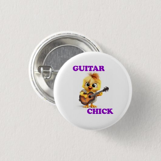 Guitar Chick Button (Vorne & Hinten)