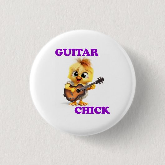 Guitar Chick Button (Vorderseite)