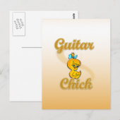 Guitar Chick Postkarte (Vorne/Hinten)