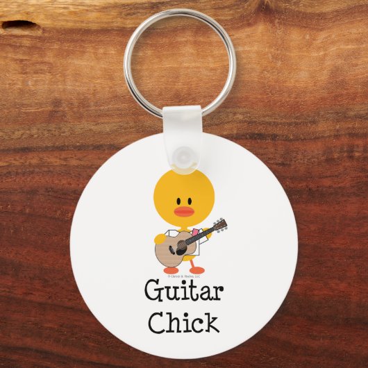 Guitar Chick Schlüsselanhänger (Vorderseite)
