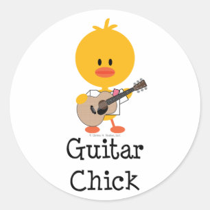 Guitar Chick Stickers