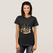 Guitar Christmas Decor Musical Guitar Lovers Guita T-Shirt (Vorne ganz)