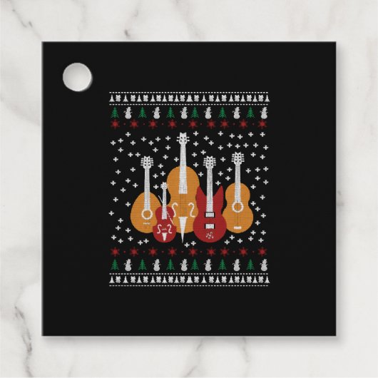 Guitar Christmas Geschenkanhänger (Vorderseite)