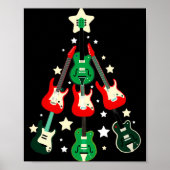 Guitar Christmas T Shirt Poster (Vorne)