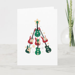 GUITAR CHRISTMAS TANNENBAUM KARTE