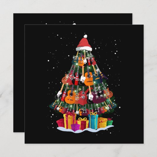 Guitar Christmas Tree Funny (Vorne/Hinten)