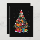 Guitar Christmas Tree Funny Begleitkarte (Vorne/Hinten)