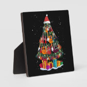 Guitar Christmas Tree Funny Fotoplatte (Vorderseite)