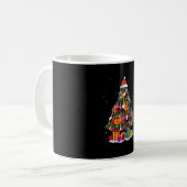Guitar Christmas Tree Funny Kaffeetasse (Vorderseite Links)