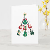 GUITAR CHRISTMAS TREE KARTE (Gelbe Blume)