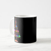 Guitar Christmas Tree Lights Funny Xmas Pajamas Gu Kaffeetasse (Vorderseite Links)
