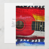 Guitar Cinco De Mayo Einladung (Vorne/Hinten)