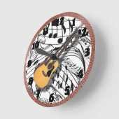 GUITAR-CLOCK RUNDE WANDUHR (Winkel)