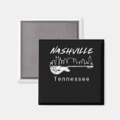 Guitar Country Music Souvenir Geschenk Nashville Magnet (Vorderseite/Rückseite)