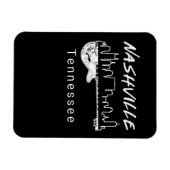 Guitar Country Music Souvenir Geschenk Nashville Magnet (Horizontal)