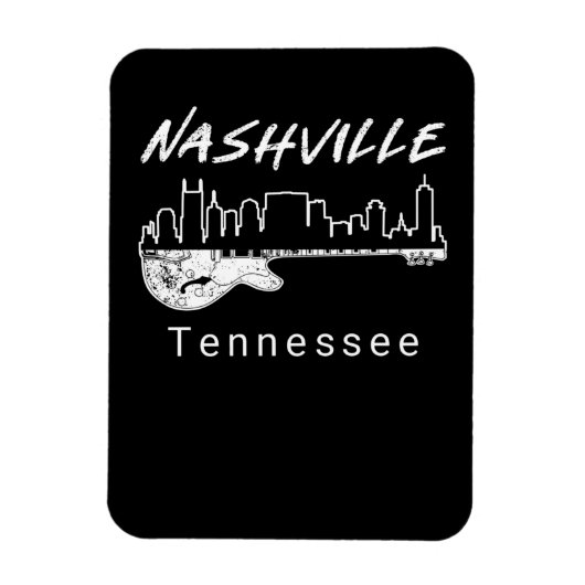 Guitar Country Music Souvenir Geschenk Nashville Magnet (Vertikal)