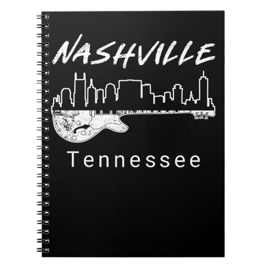 Guitar Country Music Souvenir Geschenk Nashville Notizblock (Vorderseite)