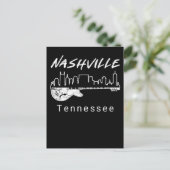 Guitar Country Music Souvenir Geschenk Nashville Postkarte (Stehend Vorderseite)