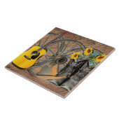 Guitar Cowboy Boots Cowboy Hat Fliese (Seite)