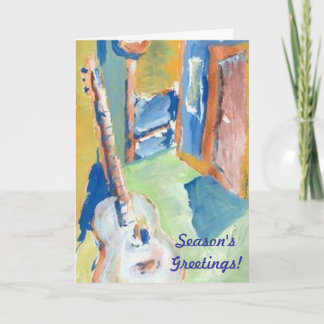 GUITAR CREATOR CHRISTMAS CARD BY RAINE CAROSIN FEIERTAGSKARTE