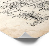 Guitar Damper Patent - Old Look Poster (Ecke)